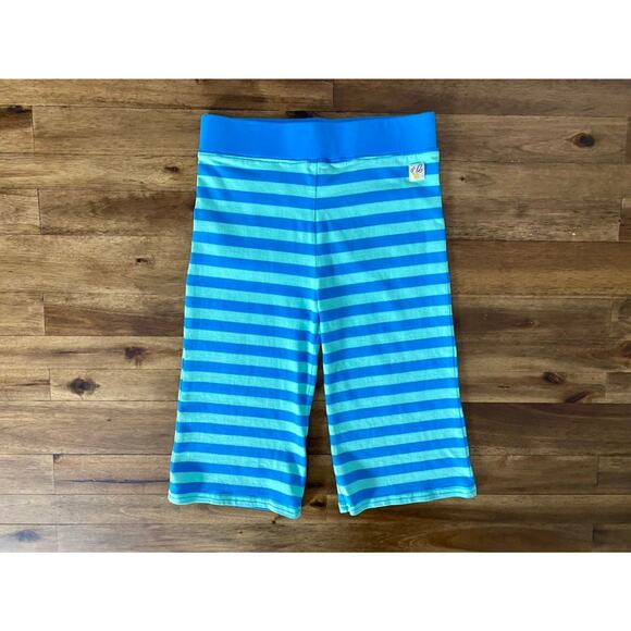 NEW Wildflowers Daydream Believer Blue Stripe Sonic Straightees Capri Knit Pants - Picture 2 of 7